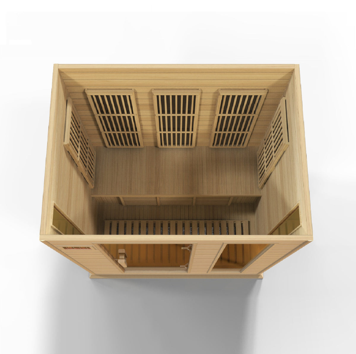 Golden Designs Maxxus 3-Person FAR Infrared Sauna Low EMF with Canadian Hemlock | MX-K306-01