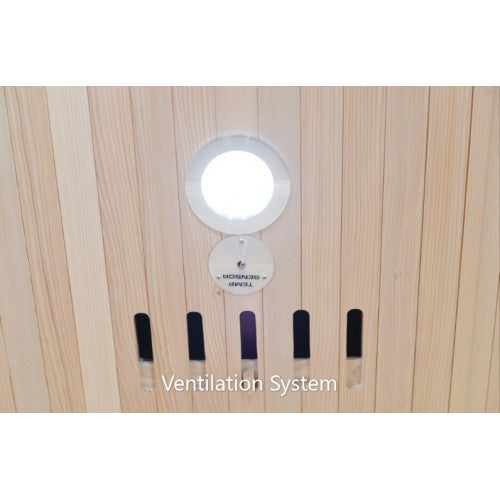 Sunray Aspen 3-Person Hemlock Sauna with Carbon Heaters-Sauna-Sunray-Nordica Sauna