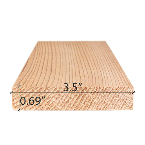 
Cedar Sauna Wood VG S4SEE Bench Material 1x4" | WOOD624