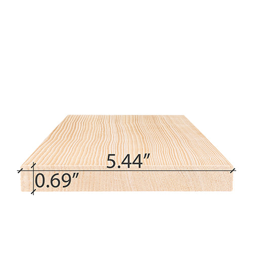 
Hemlock Sauna Wood VG S4SEE Bench Material 1x6" | WOOD736