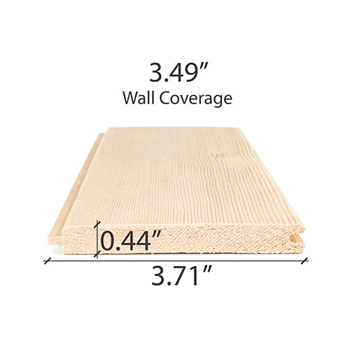 
Hemlock Sauna Wood VG T&G V2E Wall Cladding 1/2x4" | WOOD735