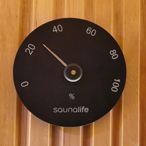SaunaLife Wooden 1-Gallon Sauna Bucket, Wood Ladle, Thermometer, Hygrometer-Accessories-SaunaLife-Nordica Sauna