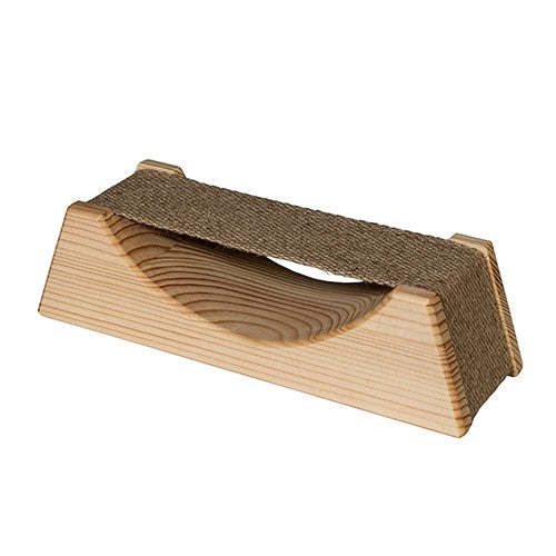 SaunaLife Wooden Sauna Headrest with Cloth Neck Support