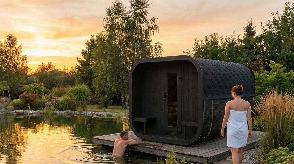 
SaunaLife CL12GCP 8-Person Cube Series Outdoor Home Sauna Kit