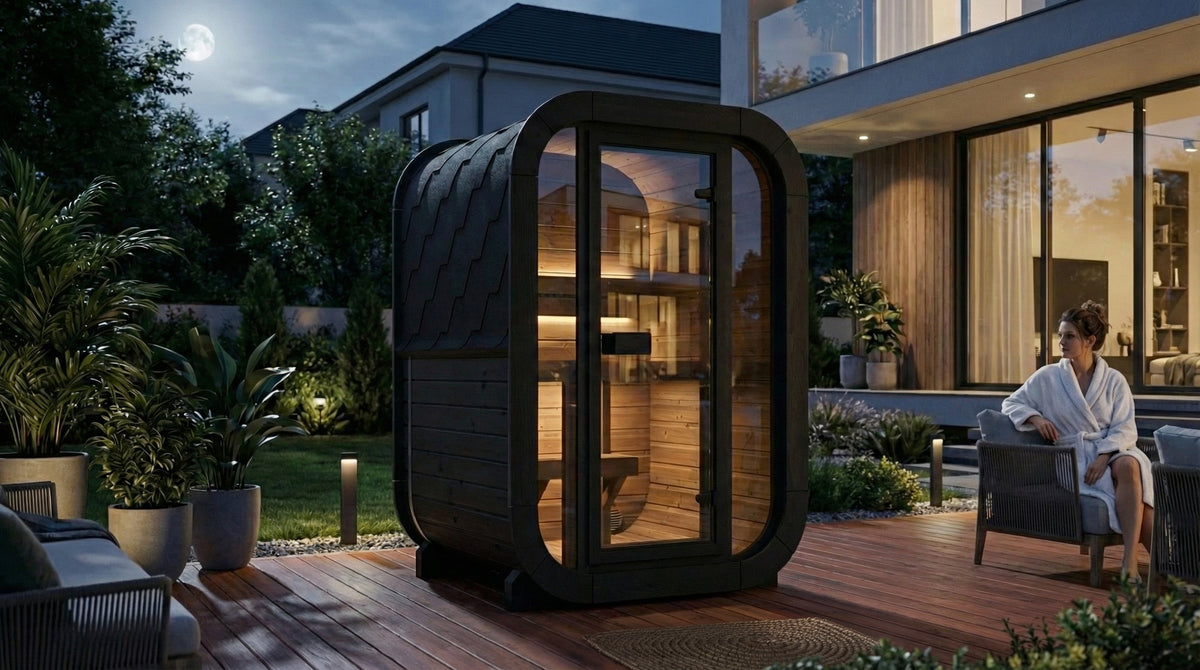 
SaunaLife CL3G 2-Person Cube-Series Outdoor Home Sauna Kit