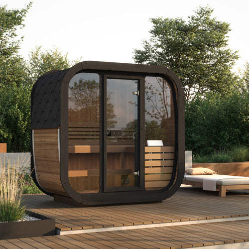 SaunaLife 3-Person Cube-Series Outdoor Home Sauna Kit CL4G