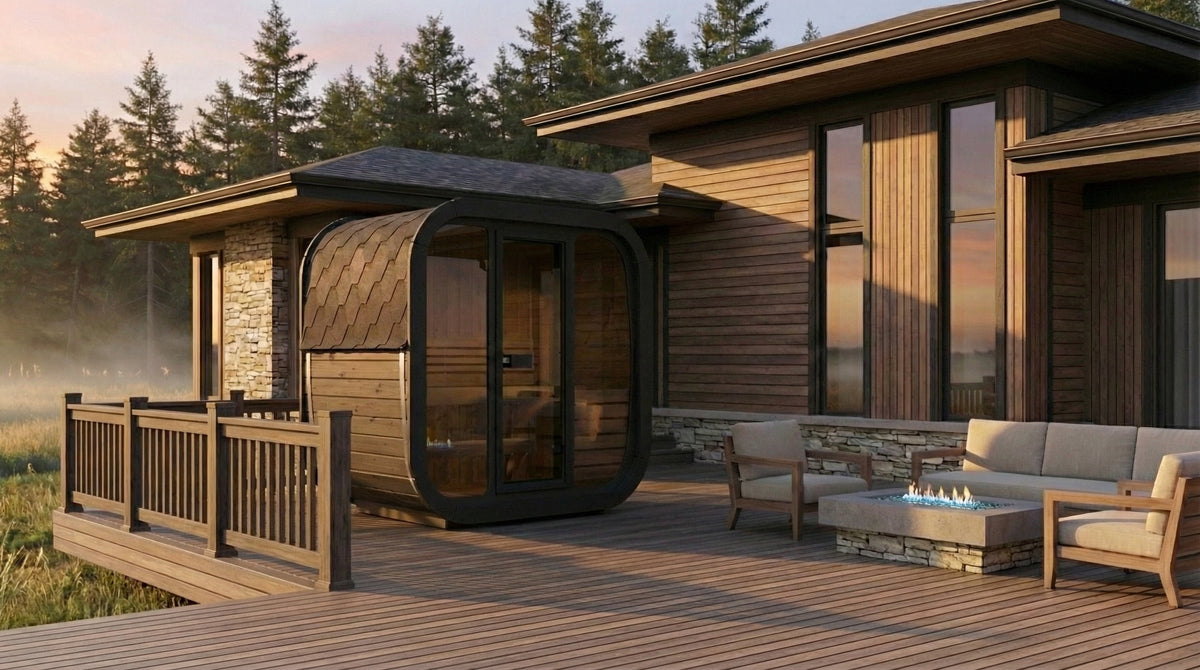 
SaunaLife CL4G 3-Person Cube-Series Outdoor Home Sauna Kit