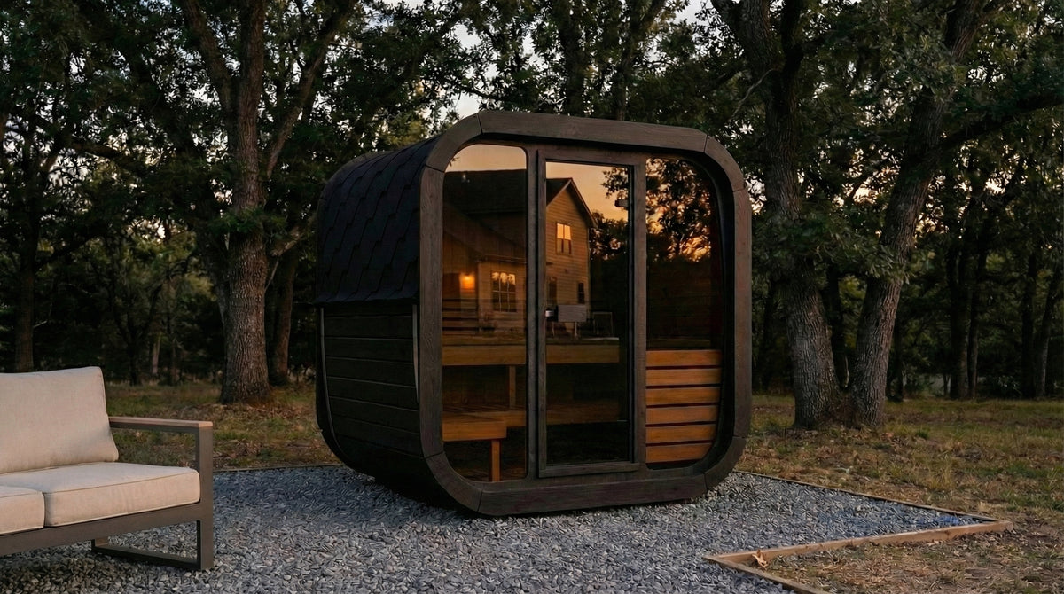 
SaunaLife CL5G 4-Person Cube-Series Outdoor Home Sauna Kit