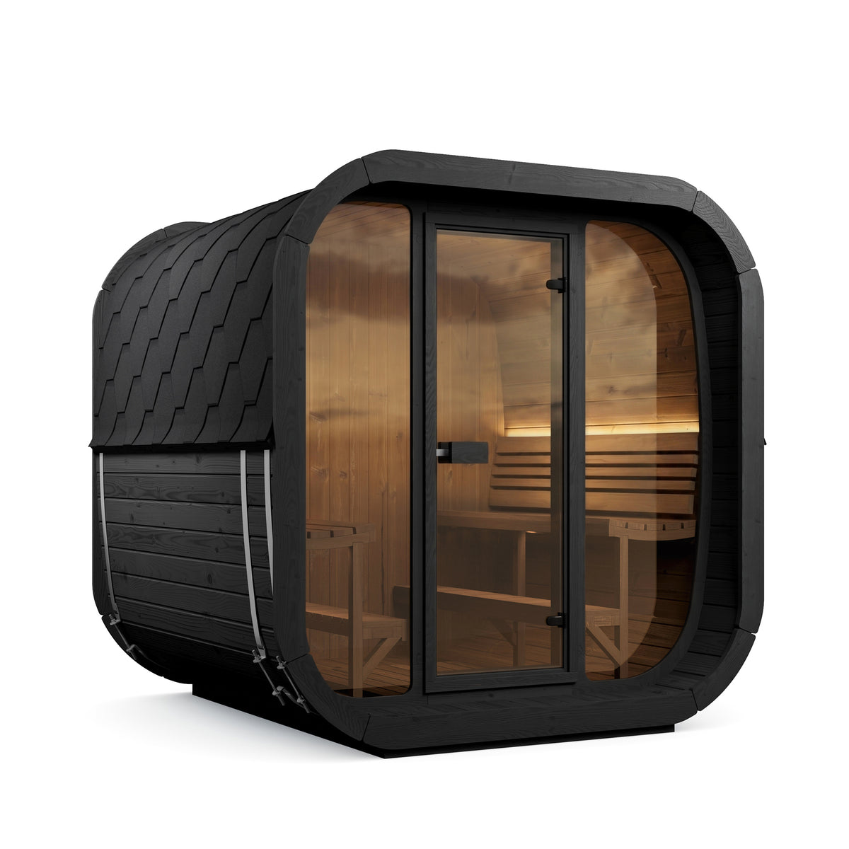 
SaunaLife CL7G 6-Person Cube-Series Outdoor Home Sauna Kit