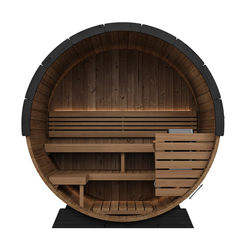 SaunaLife Model EE6G 4-Person Ergo Elegance Series Sauna Barrel