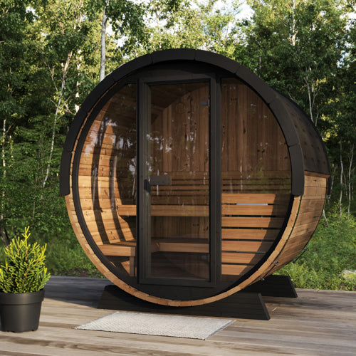 SaunaLife Model EE6G 4-Person Ergo Elegance Series Sauna Barrel