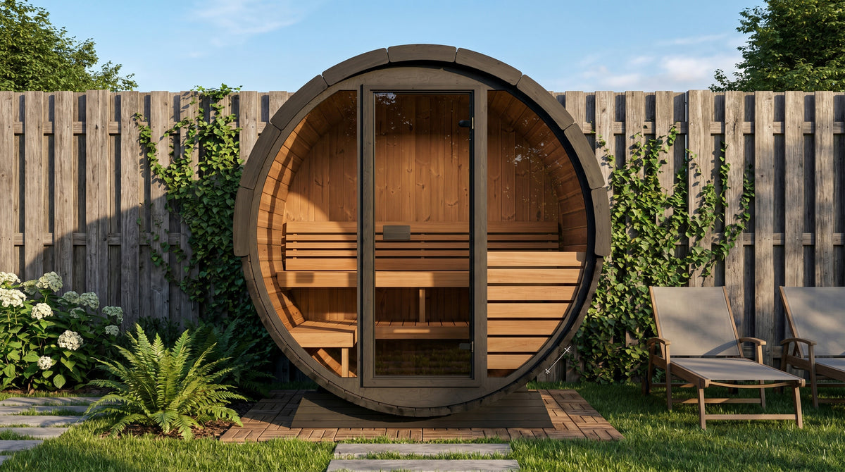 
SaunaLife Model EE6G 4-Person Ergo Elegance Series Sauna Barrel