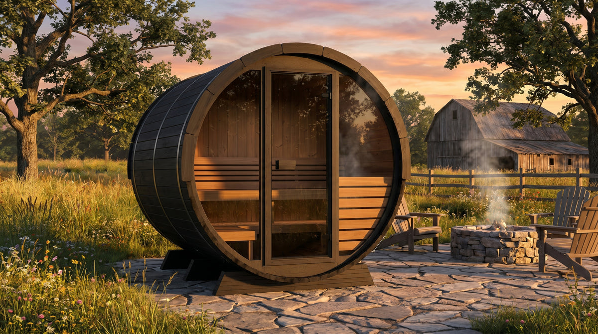 
SaunaLife Model EE6G 4-Person Ergo Elegance Series Sauna Barrel