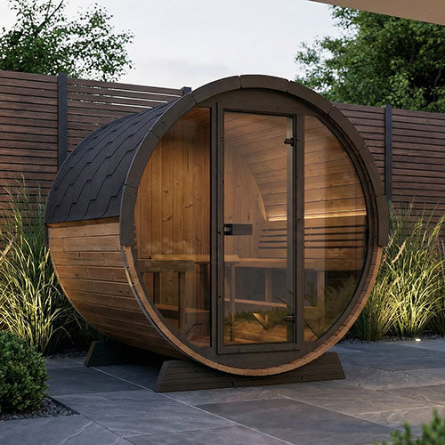 SaunaLife Model EE8G 6-Person ERGO Series Sauna Barrel