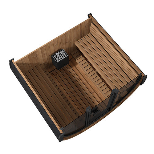 SaunaLife Model EE8G 6-Person ERGO Series Sauna Barrel