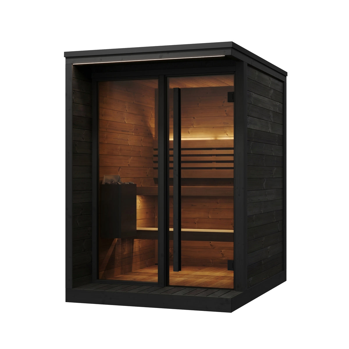 
SaunaLife GL4 4-Person Outdoor Sauna Kit | Garden Luxury Series