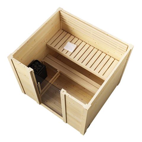 SaunaLife Model G2 Garden-Series Outdoor Home Sauna DIY Kit with LED Light System-Sauna-SaunaLife-Nordica Sauna