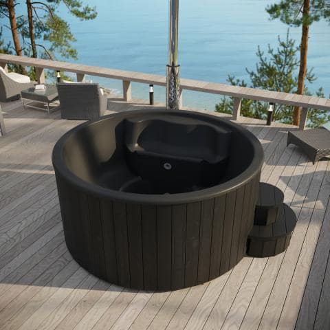 SaunaLife Wood-Fired Hot Tub Model S4 | Soak Series-Hot Tub-SaunaLife-Nordica Sauna