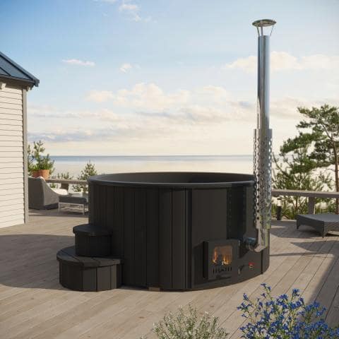SaunaLife Wood-Fired Hot Tub Model S4 | Soak Series-Hot Tub-SaunaLife-Nordica Sauna