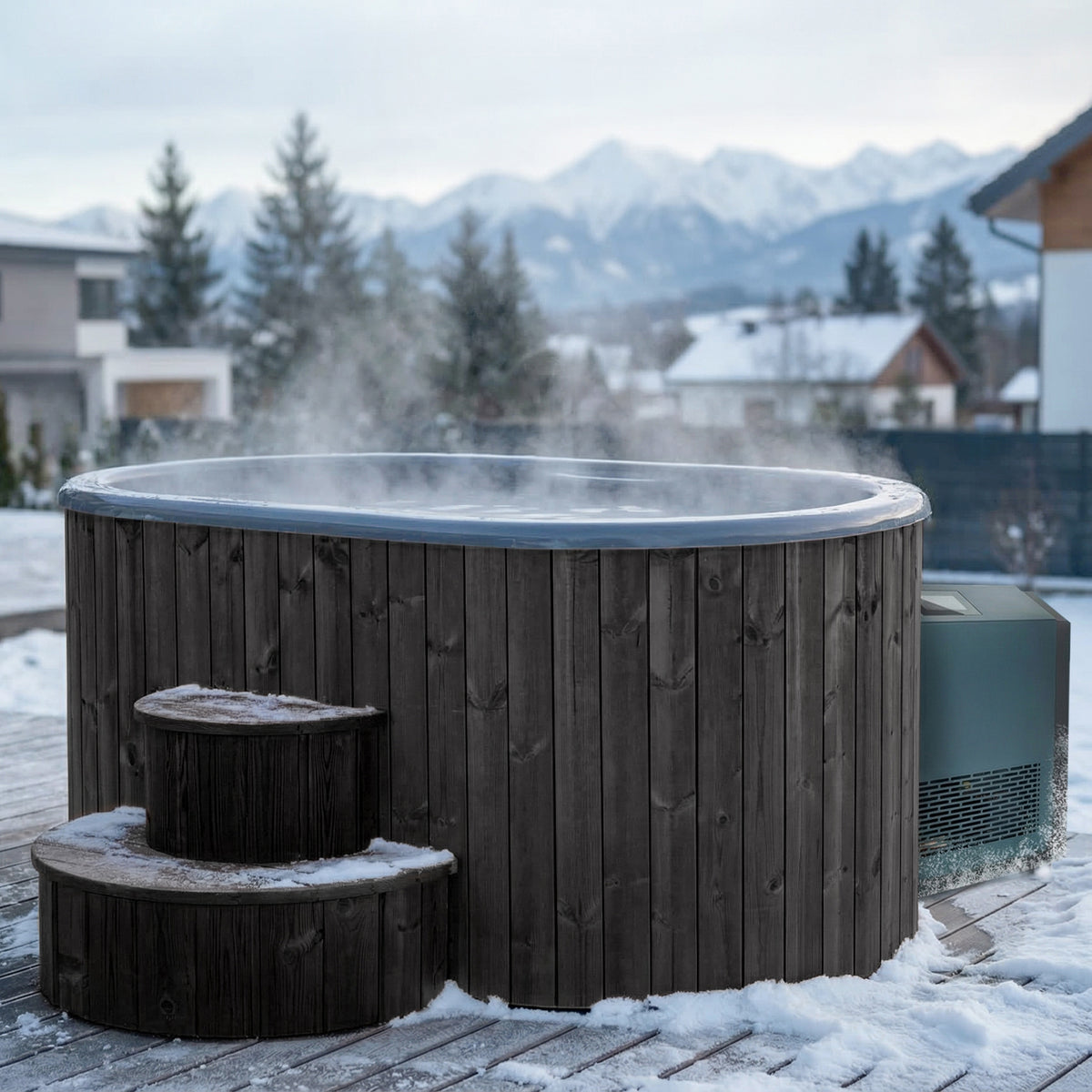 SaunaLife S2 2-Person Cold Plunge Tub and Chiller Heater Package