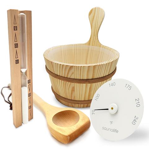 SaunaLife Bucket and Ladle Package 1