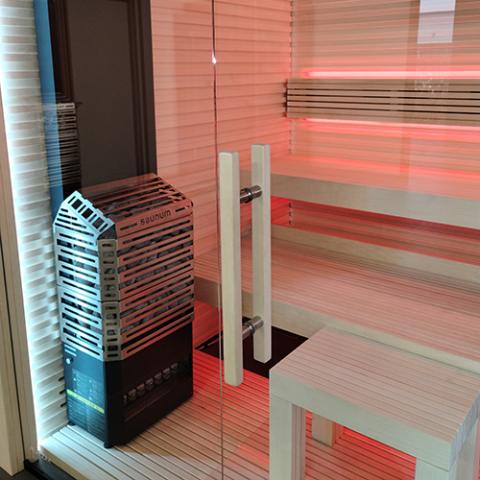 Saunum Air 5 Sauna Heater with Climate Equalizer-Sauna Heater-Saunum-Nordic Black/Anthracite Grey (Stainless cage body)-Nordica Sauna