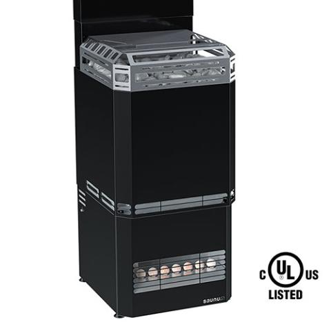 Saunum AIR L 15 Sauna Heater Air Series, 15.2kW Sauna Heater with Climate Equalizer, Black-Sauna Heater-Saunum-Nordica Sauna