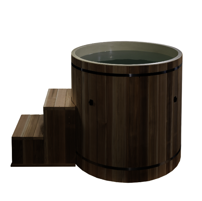 Golden Designs Dynamic Cold Therapy Cedar Barrel Spa – Plastic Tub with Chiller-Cold Plunge Tubs-Golden Designs-Nordica Sauna