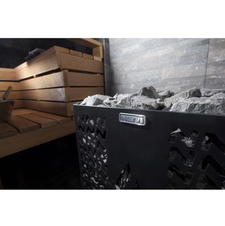 Narvi Stony 20 Sauna Heater-Wood-Burning Heaters-Narvi-Black-Nordica Sauna