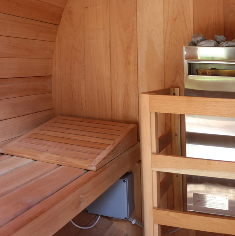 Scandia Electric Barrel Sauna Kit-Sauna-Scandia-Wood-6'W x 4'D x 6'H-Nordica Sauna