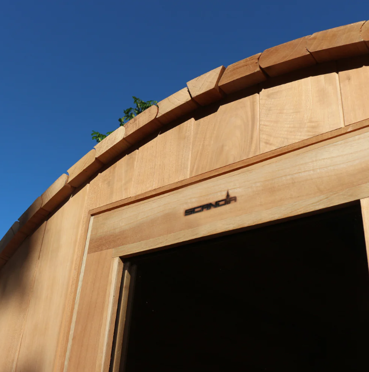 Scandia Electric Barrel Sauna Kit-Sauna-Scandia-Wood-6'W x 4'D x 6'H-Nordica Sauna