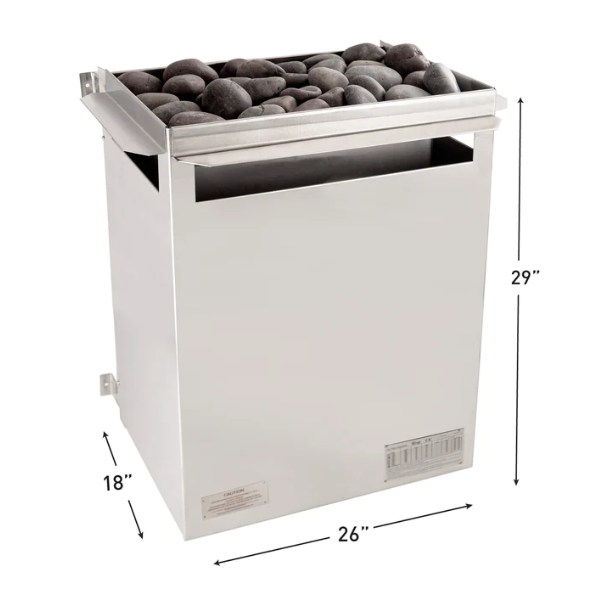 Scandia Electric Ultra Sauna Heater - Medium 208V - 3P-Sauna Heater-Scandia-60 Min - Thermostat on Control Box-9.0 kW-Nordica Sauna
