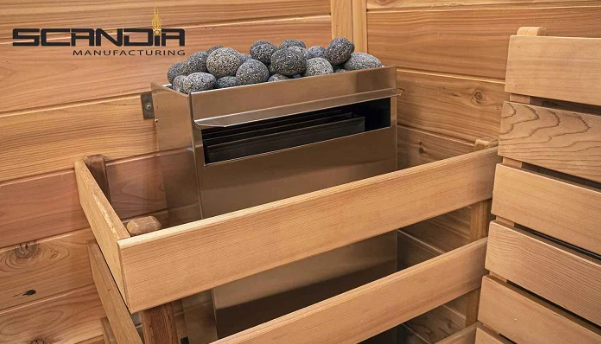 Scandia Electric Ultra Sauna Heater - Medium 208V - 3P-Sauna Heater-Scandia-60 Min - Thermostat on Control Box-9.0 kW-Nordica Sauna