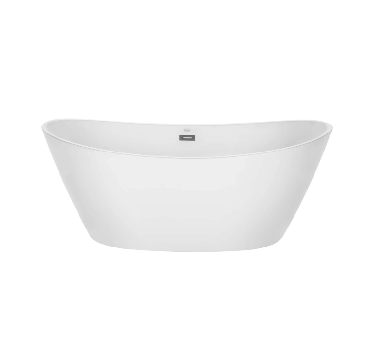 Empava 59 in. Freestanding Soaking Bathtub | EMPV-59FT1518-Feestanding bathtub-Empava-Nordica Sauna