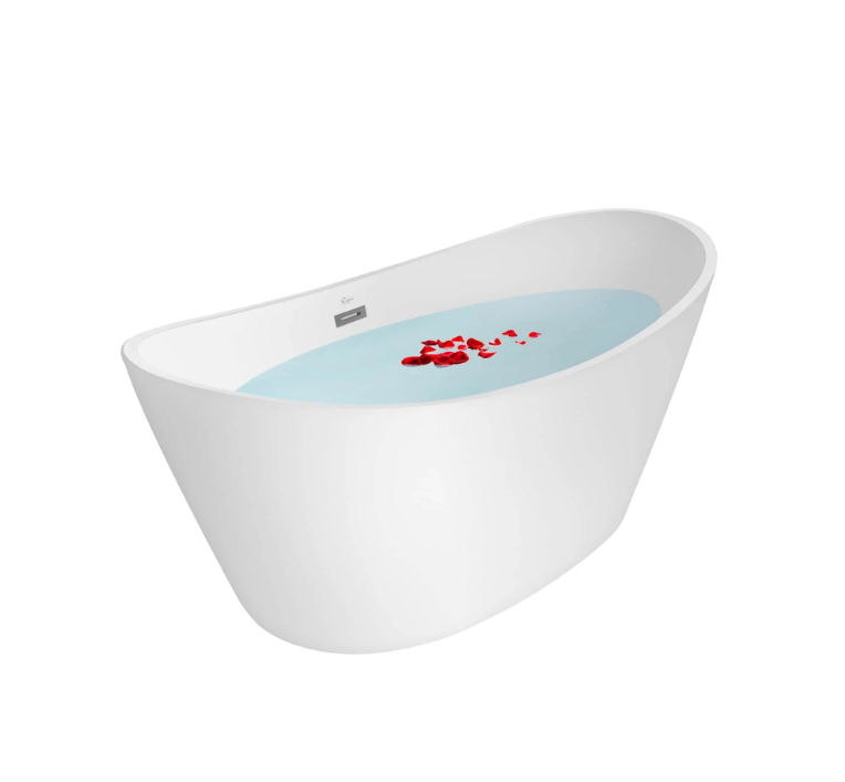 Empava 59 in. Freestanding Soaking Bathtub | EMPV-59FT1518-Feestanding bathtub-Empava-Nordica Sauna
