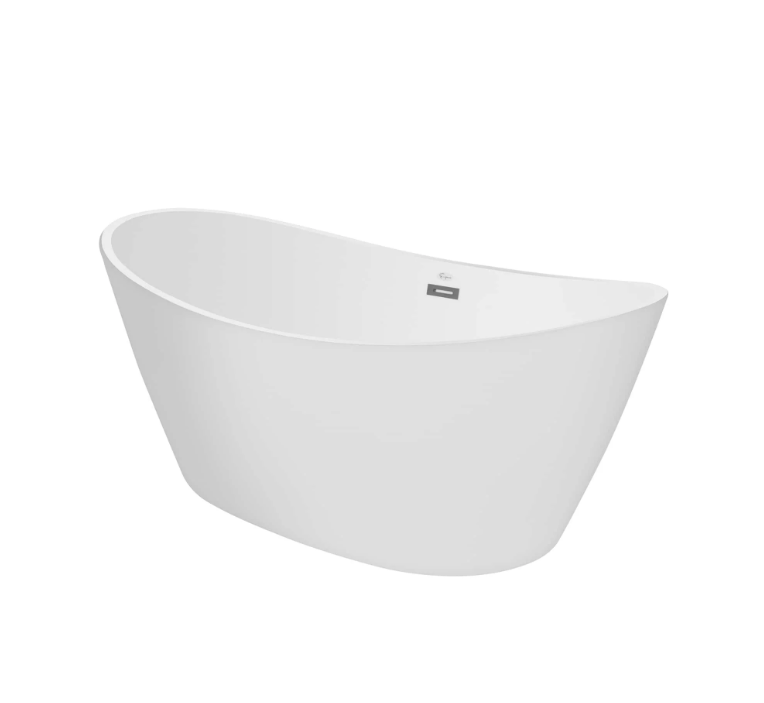 Empava 59 in. Freestanding Soaking Bathtub | EMPV-59FT1518-Feestanding bathtub-Empava-Nordica Sauna