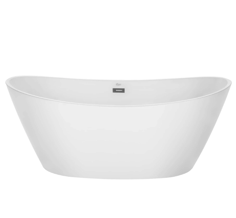Empava 67 in. Freestanding Soaking Bathtub with LED | EMPV-67FT1518LED-Feestanding bathtub-Empava-Nordica Sauna