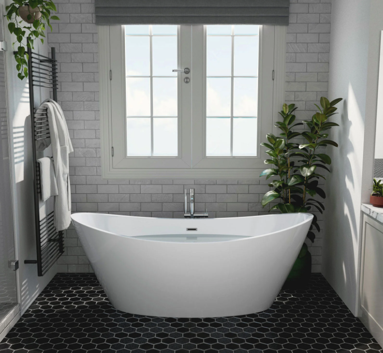 Empava 67 in. Freestanding Soaking Bathtub | EMPV-67FT1518-Feestanding bathtub-Empava-Nordica Sauna