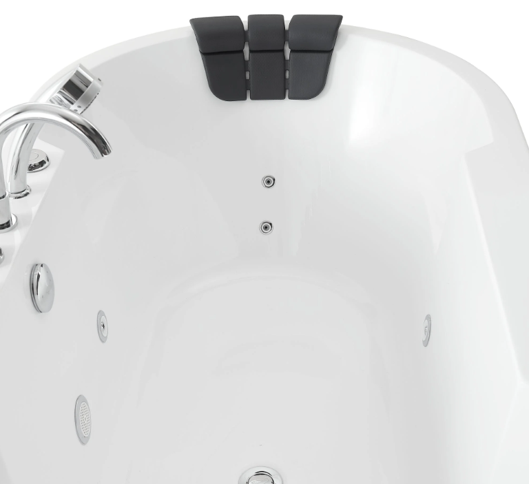 Empava 67 in. Whirlpool Acrylic Freestanding Bathtub | EMPV-67AIS17-Feestanding massage bathtub-Empava-Nordica Sauna