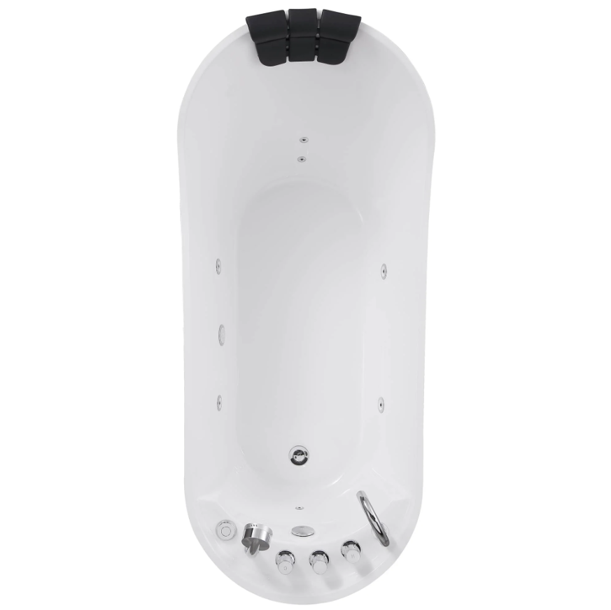 Empava 67 in. Whirlpool Freestanding Acrylic Bathtub | EMPV-67AIS09-Feestanding massage bathtub-Empava-Nordica Sauna