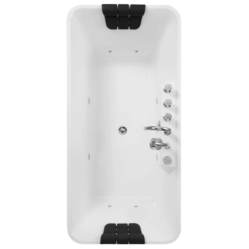 Empava 67 in. Whirlpool Freestanding Acrylic Bathtub | EMPV-67AIS16-Feestanding massage bathtub-Empava-Nordica Sauna