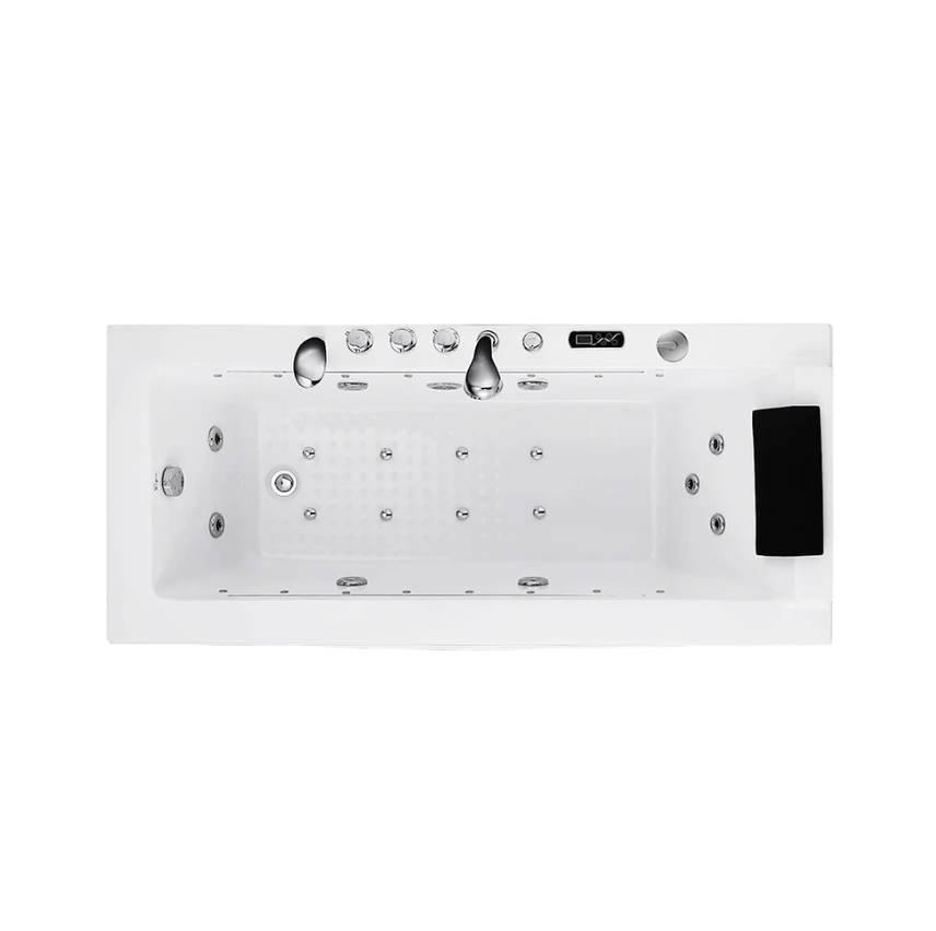Empava 67 in. Whirlpool Rectangular Bathtub | EMPV-67JT351LED-massage bathtub-Empava-Nordica Sauna