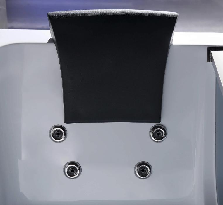 Empava 67 in. Whirlpool Rectangular Bathtub | EMPV-67JT408LED-massage bathtub-Empava-Nordica Sauna