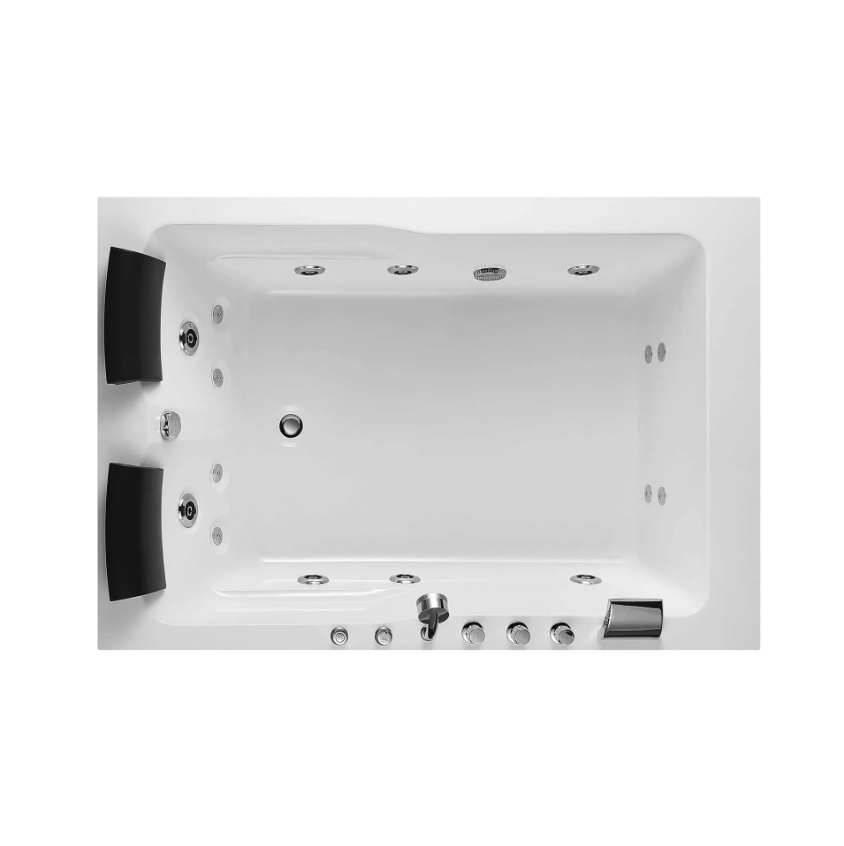 Empava 71 in. Acrylic Alcove Whirlpool Bathtub | EMPV-71JT667B-massage bathtub-Empava-Nordica Sauna