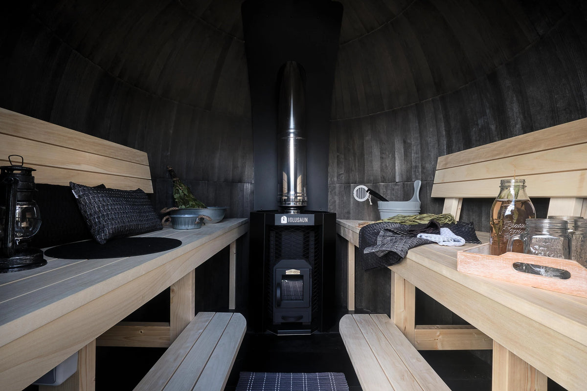 Stoveman Wood-Fired Stove 15.4kw & Chimney Kit [Included with Iglucraft]
