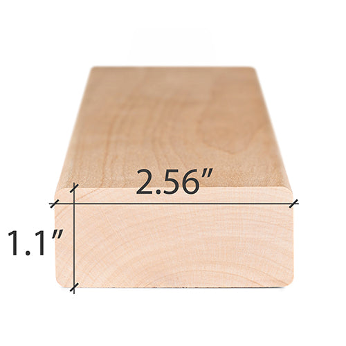 
Alder Sauna Wood S4SEE SHP Bench Material 2x3" | WOOD645