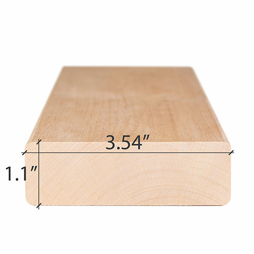 
Alder Sauna Wood S4SEE SHP Bench Material 2x4" | WOOD646