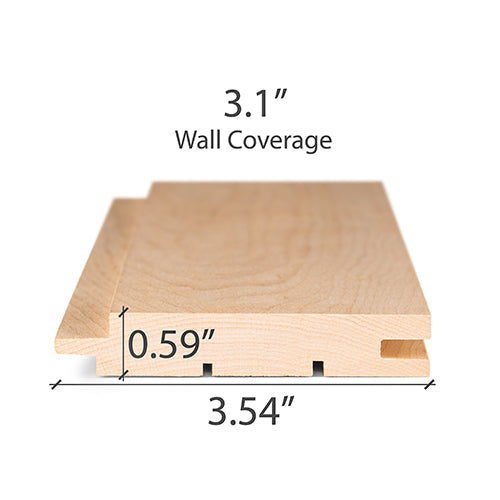 
Alder Sauna Wood T&G STS4 Wall Cladding 1x4" | WOOD662