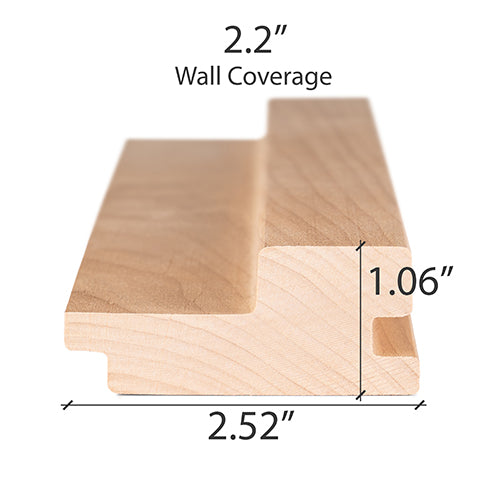 
Alder Sauna Wood T&G Wall Cladding 2x3" | WOOD663