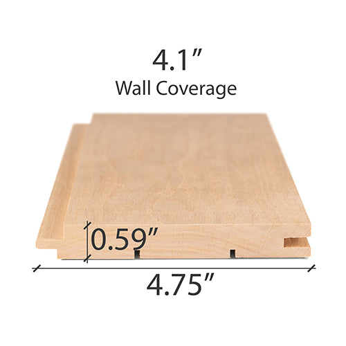
Alder Sauna Wood T&G STS4 Wall Cladding 1x5" | WOOD741